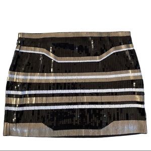 Express Sequined Mini Skirt
